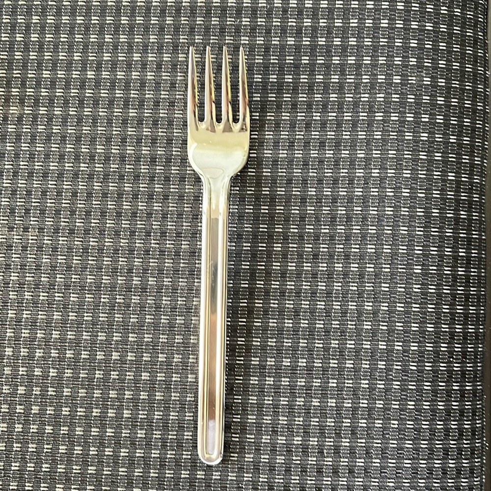 Sasaki Bordin Stainless Steel Salad Fork Massimo Vignelli Design NEW